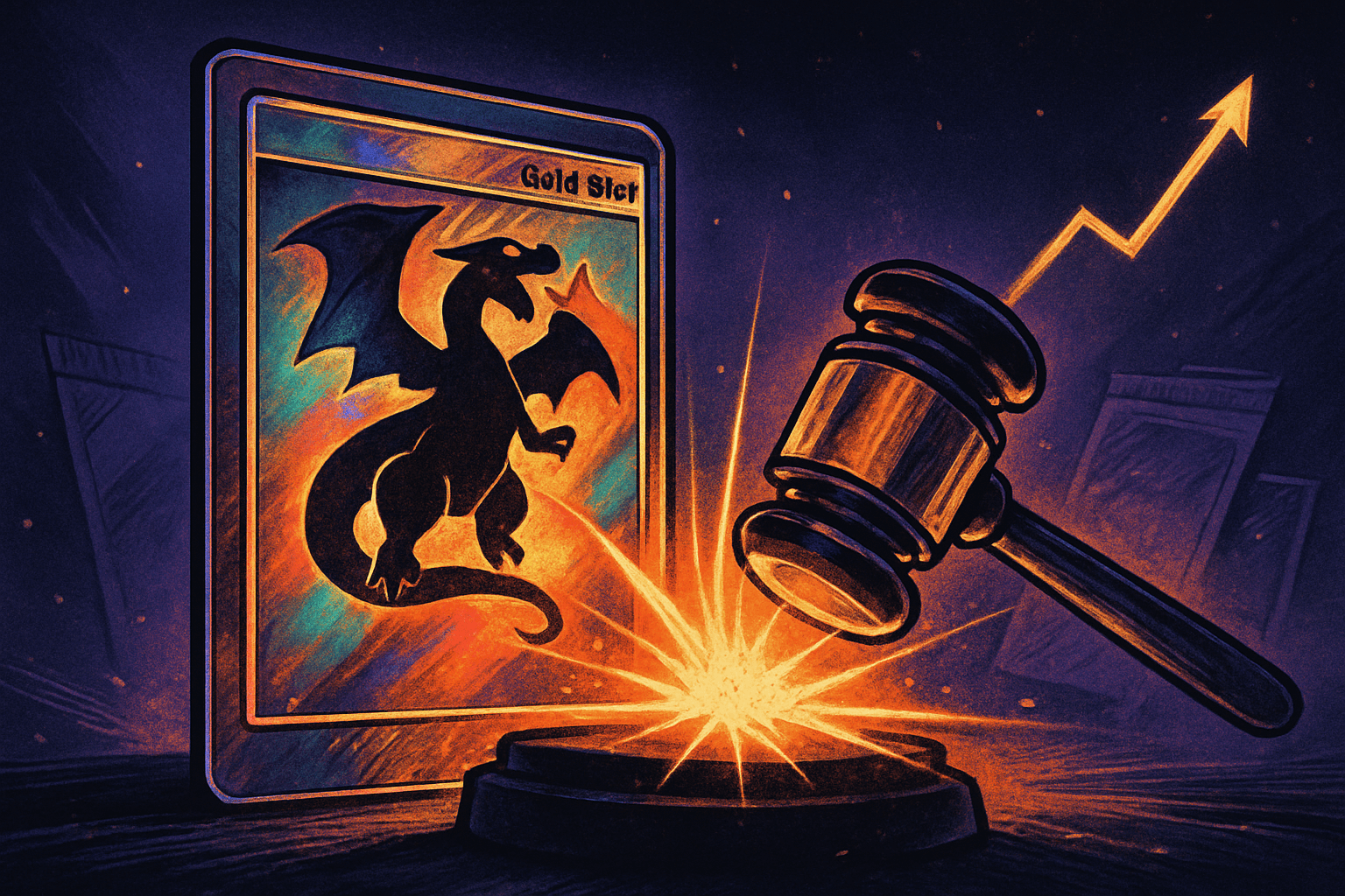Gold Star Charizard za 135 000 liber táhne trh, index Pokémonu rostl o 1,3 %