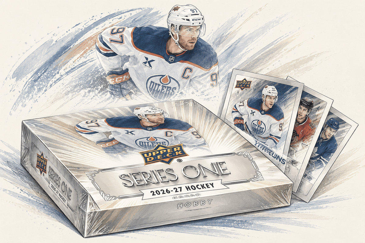 Upper Deck Series 1 NHL 26/27: 250 karet, 49 Young Guns a hobby box za 139,95 dolaru