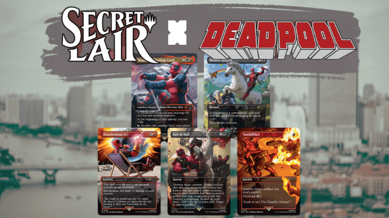 Deadpool Secret Lair se Sol Ring láká investory - limitovaný náklad proti vysoké poptávce